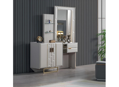 Tocador con espejo dormitorio Nuevo diseño de muebles de lujo decoración