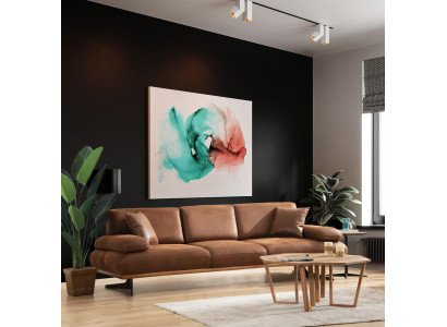 Sofá de cuatro plazas, diseño moderno, tela de lujo, sofá tapizado para sala de estar
