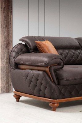 Sofás acolchados para la sala de estar Moderno sofá de tres plazas Muebles tapizados de lujo.