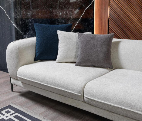 Conjunto de sala de estar 3 piezas sofá en forma de L sofá de tres plazas sillones tapizados sillón nuevo.