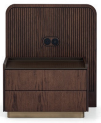 Set de dormitorio Lujo Cama completa + 2 mesitas de noche 3 piezas Set Moderno