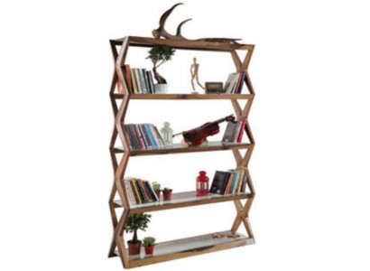 Estante de libros moderno de madera Armario de estantería de diseñador de oficina
