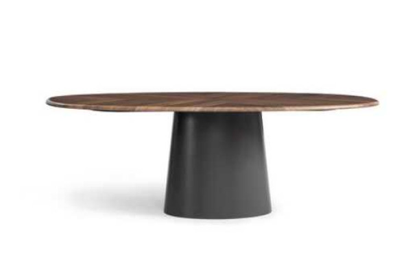 Mesa de comedor marrón Mesas de comedor modernas de lujo Mesa de diseño elegante