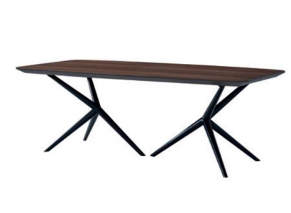 Mesa de comedor marrón Mesas de comedor modernas de lujo Mesa de diseño elegante.