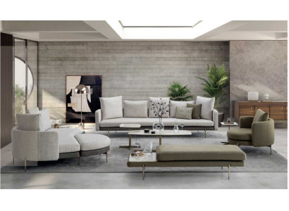 Conjunto de sala de estar de 8 piezas diseño moderno, juegos de sofás de lujo, sofás, sillones.