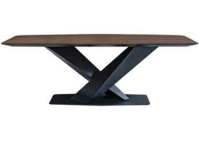 Mesa de comedor marrón Mesa de comedor moderna de lujo Mesa de diseño elegante