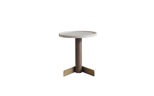 Mesa auxiliar Muebles de salón Diseñador Marrón Elegante mesa de madera