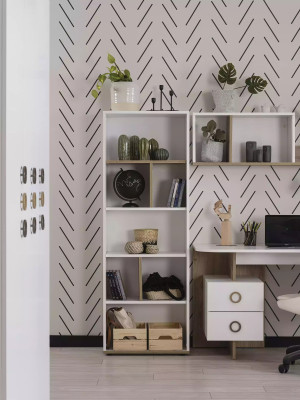 Estantería Librería Estantería de pie Estantería para niños Librería de madera blanca nueva