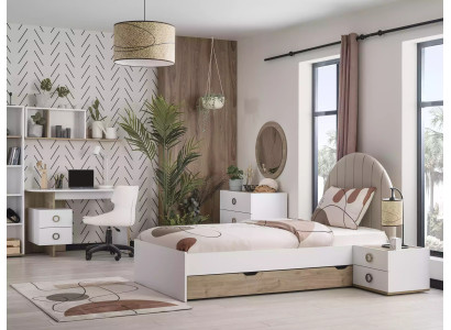 Estructura de cama cama infantil muebles infantiles habitación infantil cama madera blanco moderno.