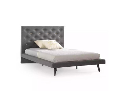 Conjunto de muebles de dormitorio juvenil completo Cama de madera Cama Gris Set de 4 piezas
