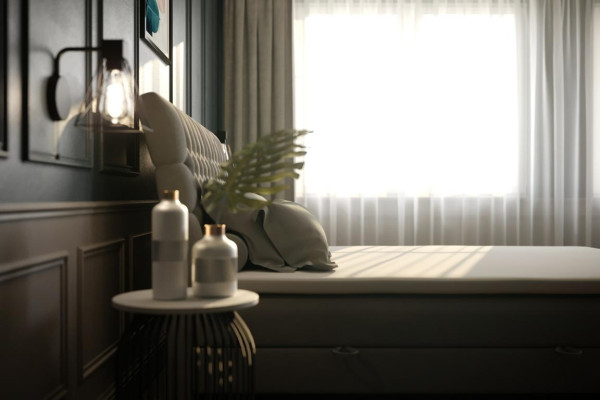 Cama Chesterfield tapizada diseño de lujo cama doble dormitorio cama con somier de muelles.