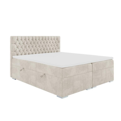Chesterfield cama doble dormitorio lujo cama moderna Muebles cama de muelles box