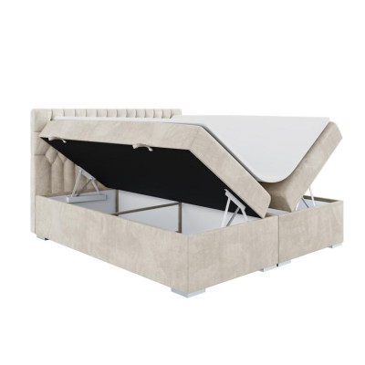Chesterfield cama doble dormitorio lujo cama moderna Muebles cama de muelles box