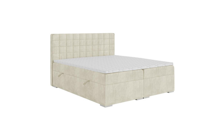 Cama doble Diseño moderno Cama de lujo Dormitorio Cama tapizada Muebles Cama boxspring