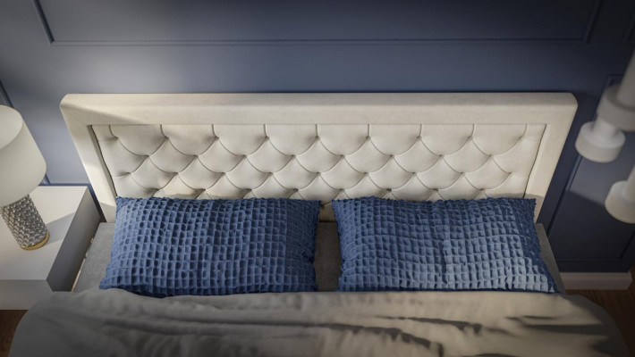 Dormitorio Cama Muebles de lujo Estilo Moderno Diseño de cama doble Boxspring