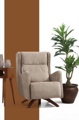 Sillón de una plaza para sala de estar, muebles de diseñador modernos, silla tapizada.