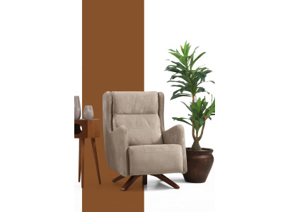 Sillón de una plaza para sala de estar, muebles de diseñador modernos, silla tapizada.