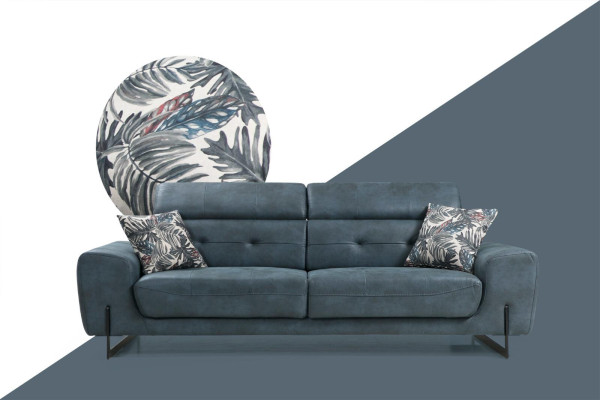 Sofá de 2 piezas para la sala de estar, sofá de tres plazas, sofá, sillón de diseñador, muebles textiles.