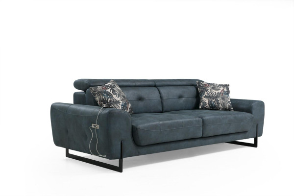 Sofá de 2 piezas para la sala de estar, sofá de tres plazas, sofá, sillón de diseñador, muebles textiles.
