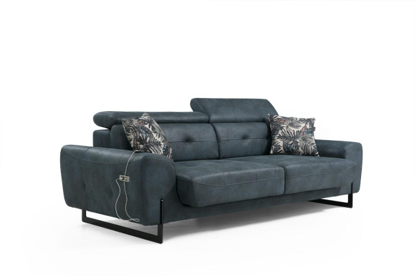 Sofá de 2 piezas para la sala de estar, sofá de tres plazas, sofá, sillón de diseñador, muebles textiles.