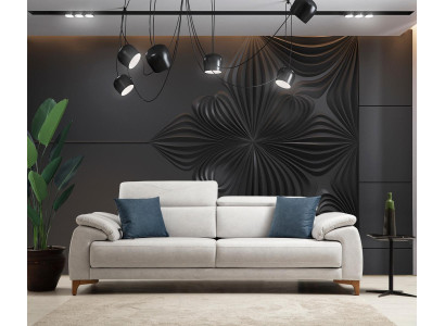 Sofá de tres plazas moderno y de lujo para salón, nuevo diseño de muebles tapizados.