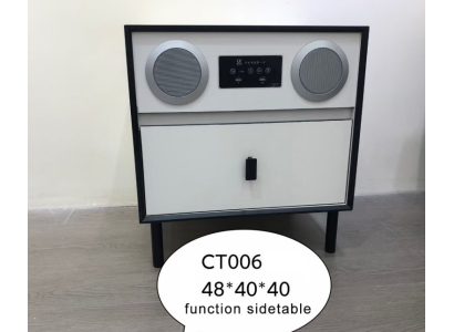 Diseño de mesa de noche de consola auxiliar de lujo para dormitorio.