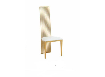 Silla de diseño de lujo Tapizado Sillas clásicas Sillón de acero inoxidable Sillas
