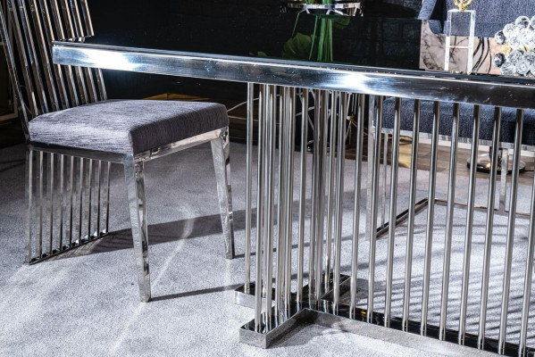 Mesas de comedor de lujo Mesa de comedor de metal Estilo moderno nuevo moderno