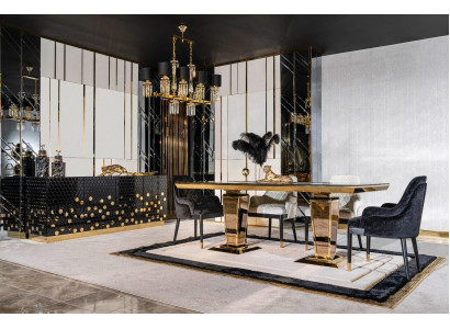 Mesa de comedor 6 sillas Aparador Mesas de comedor Mesa Mesas Conjunto de sillas Grupo de 6 piezas