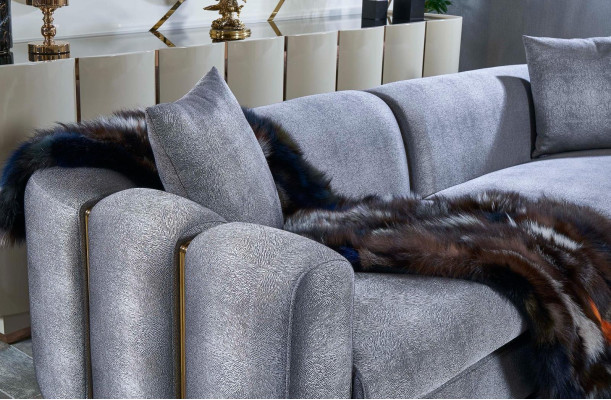 Lujo conjunto de muebles de 2 piezas, sofá de 3 plazas, mesa de centro, sofá, sofás, sillón, nuevo.