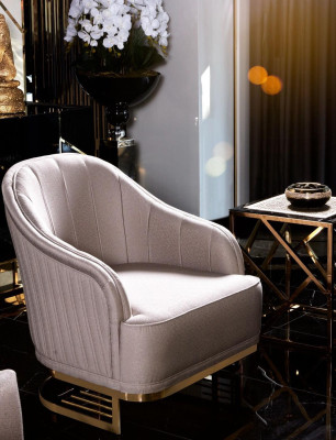 Juego de sofás de lujo con sofá y sillón de 3+1 plazas, mesa de centro y mesa auxiliar, conjunto de 4 piezas.