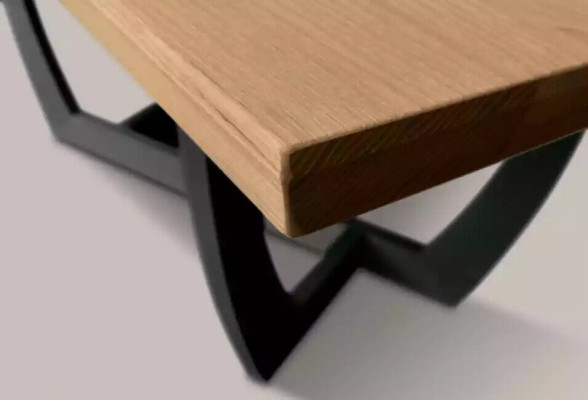 Mesa de comedor de madera de 180cm, mesa de cocina, mesas de comedor nuevas, marrón, mesa moderna.