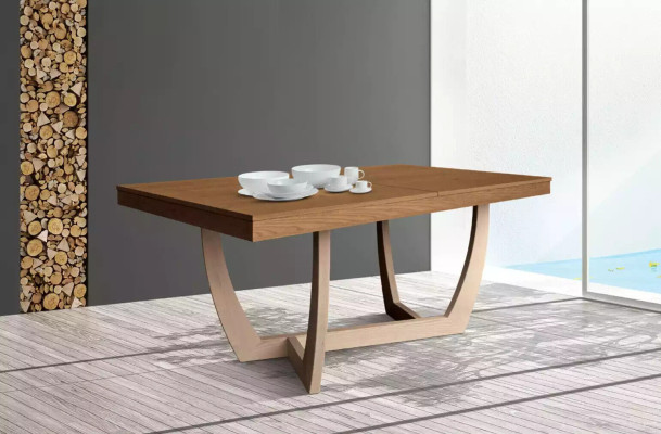 Mesa extensible de comedor Mesa de cocina Mesas de comedor Mesa de madera Mesa de madera Moderno