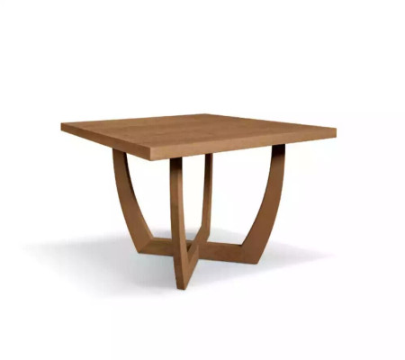 Comedor Mesa de comedor Mesa de cocina 110 x 110 x 74 cm marrón Estilo Moderno Mesa