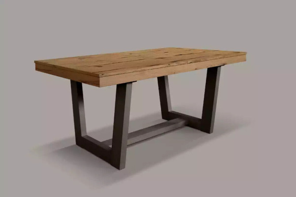 Mesa de comedor extensible de madera, mesa de comedor, mesa extensible 160/240 x 90 x 78 cm estilo moderno.