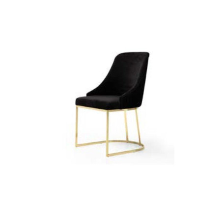 Silla de lujo en color blanco universal para comedor moderno.