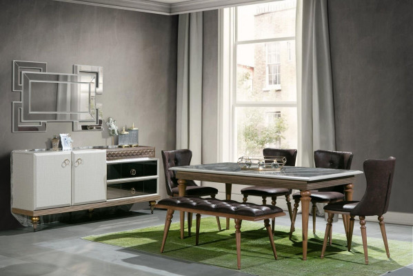 Conjunto completo de mesa de comedor 4 sillas Conjunto de comedor Mesa de madera Mesas 4 piezas.