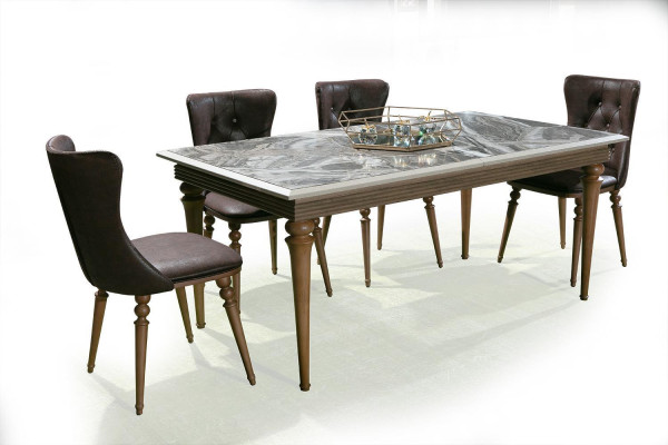 Conjunto completo de mesa de comedor 4 sillas Conjunto de comedor Mesa de madera Mesas 4 piezas.