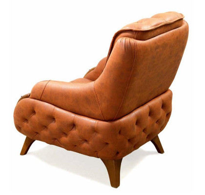 Sillón asiento Diseño moderno Sala de estar Tapizado Individual Relajante Estilo