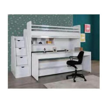 Litera infantil de 3 camas literas de madera para habitación juvenil muebles litera de dos pisos