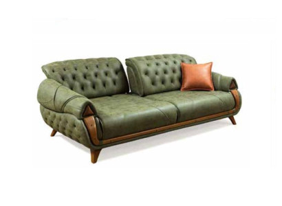 Clásico sofá de tres plazas, sofá, muebles tapizados de salón, 3 plazas.