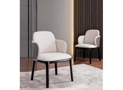 Sillas de comedor Sala de estar lujosas y elegantes silla con patas de madera nuevas