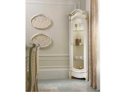 Vitrina de esquina clásica armario de esquina vidrio madera muebles de vitrina de vidrio.
