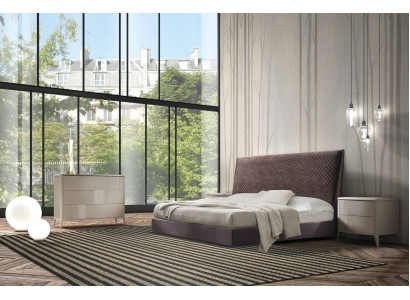 Cama Camas Cama doble Dormitorio Tapizado 180x200cm Muebles italianos