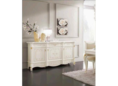 Bufé XXL Cómoda Cómodas Armario Barroco Rococó Aparador Consola Italia Muebles