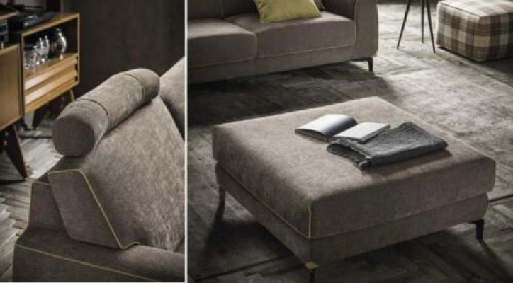 Sofá de esquina italiano Sofá Sofás Sofás Sofás Sofá Esquina Conjunto de muebles Tela Textil