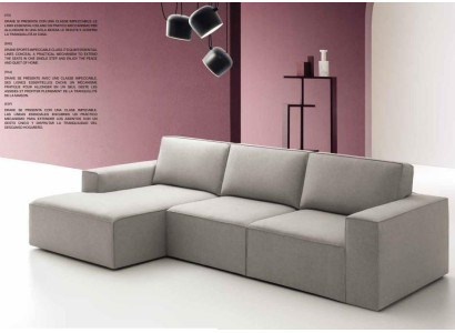 Sofá de esquina italiano Sofá Sofás Sofás Conjunto de muebles de tela alfitalia