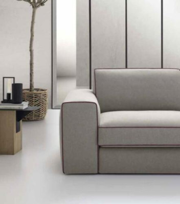 Tejido sofá en forma de L, sofá esquinero, diseño moderno, Focus alfitalia.
