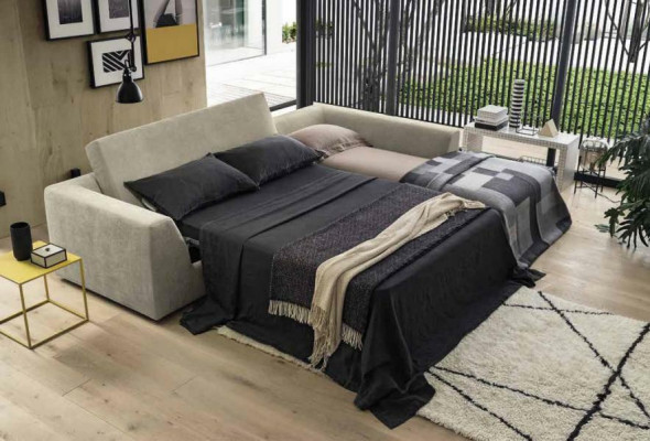 Sofá de esquina de lujo en forma de L Sofás Sofá Cuero Muebles Sofás Tela Diseño Nuevo Alfitalia