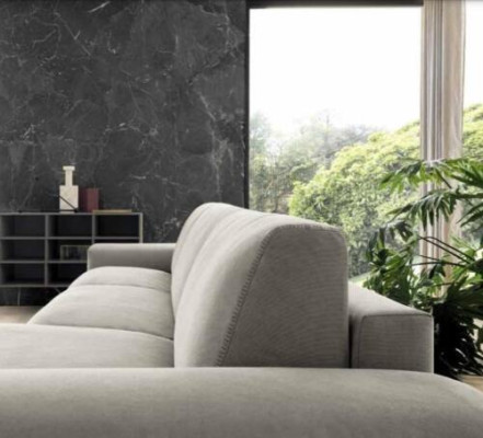 Muebles de salón esquineros sofá sofá tapizado Alfitalia sofá esquinero tela en forma de L